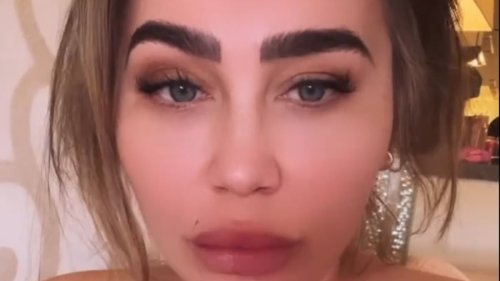 Lauren Goodger admits she hasn't slept for days and is 'literally drained' after her daughter...