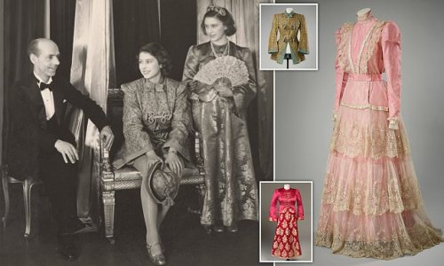 Queen's fairytale pantomime dress from the Second World War
