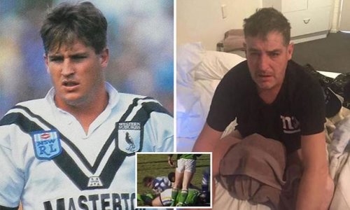 Footy star dies in his sleep aged just 53 after battling personal problems that left him homeless - as his brother posts a heartbreaking message: 'Now the hurting has stopped'