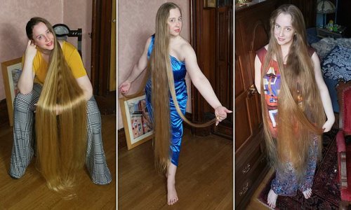 Real-life Rapunzel who has hair down to her ankles reveals it takes 10  HOURS to dry her mane which hasn't been properly cut since childhood |  Flipboard