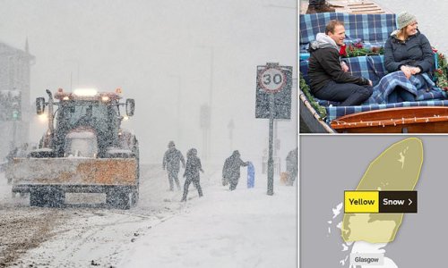 First snow warning hits Scotland as Britain braces itself for for icy conditions next week