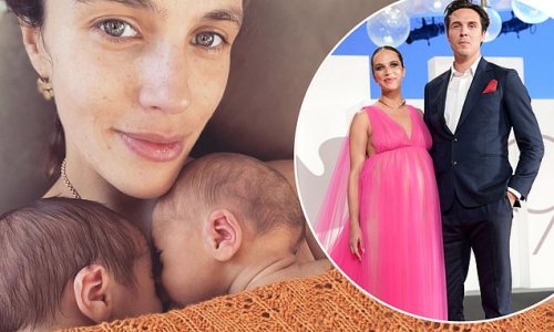 Jessica Brown Findlay gives birth to TWINS! Downton Abbey star reveals she's welcomed baby boys after IVF battle with husband Ziggy Heath