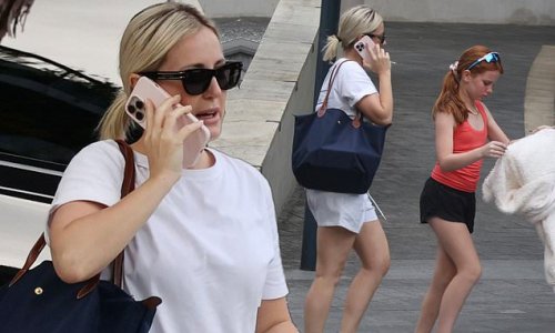 Roxy Jacenko heads out with her daughter Pixie in 11-year-old's $267,100 Mercedes-Benz days after busting the tyre and 'smashing' her own luxury Porsche