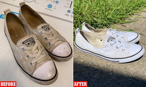 How to make your dirty sneakers sparkling white: