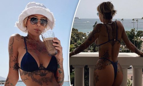 Selling Sunset's Tina Louise, 41, flaunts her sensational bikini body while holidaying on the French Riviera