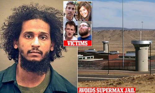 Notorious ISIS 'Beatle' AVOIDS spending life sentence in 'concrete box' at Colorado supermax prison: Killer, 34, who slaughtered four US hostages is sent to 'softer' jail as lawyers plead for his mental health