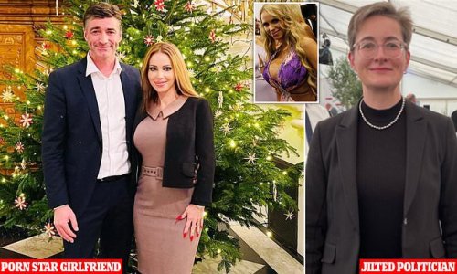 German MP in ruling coalition leaves his 51-year-old partner and three children for double-G porn star who reveals 'it's a great love'… after split from her millionaire husband