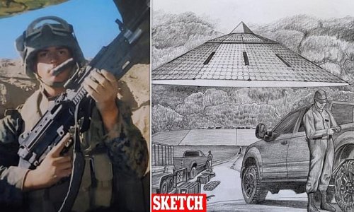 EXCLUSIVE: Marine vet breaks 14-year silence to make astonishing claim that his six-man unit saw a hovering octagonal UFO being loaded with WEAPONS by unmarked US forces who threatened them at gunpoint while serving in Indonesia in 2009
