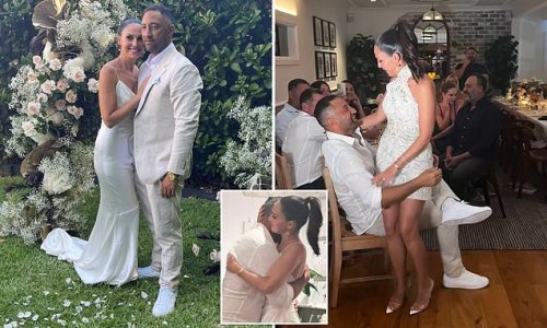 Zoe Marshall and NRL star husband Benji renew their vows 10 years after walking down the aisle - with the WAG even recreating their wedding dance