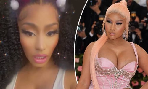 Nicki Minaj Proudly Shows Off New Boobs After Teasing Breast Reduction Surgery While 