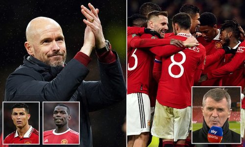 Roy Keane hails Erik ten Hag for bringing the 'feel-good factor' back to Manchester United after reaching Carabao Cup final - and says the club have benefitted from moving on 'ENERGY-SAPPERS' like Cristiano Ronaldo and Paul Pogba