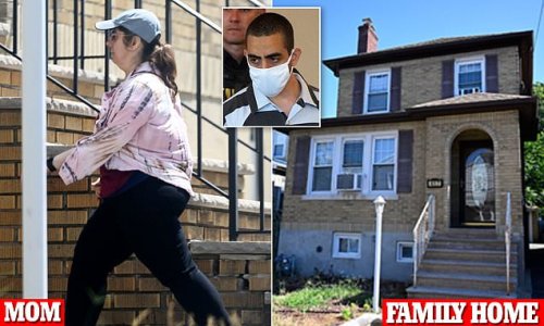 Knifeman who 'tried to murder' Salman Rushdie kept his religious fanaticism secret from his 'very nice' family, neighbor says, as suspect's tearful mom is seen for first time since attack