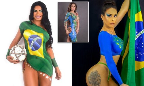 Bare Naked Patriotism Miss Bumbum Contestants Pose Nude While Covered