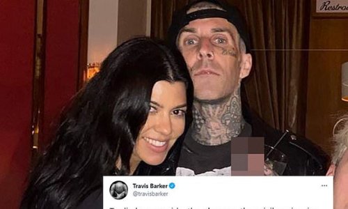 Travis Barker tweets romantic lyrics about Kourtney Kardashian