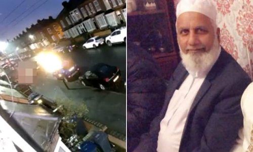 'I can't stand the thought of seeing my husband like this': Wife of pensioner, 70, set alight as he left a mosque reveals she 'hasn't found the courage to visit him in hospital' after attack