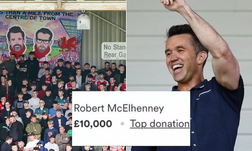 Hollywood star Rob McElhenney donates £10,000 to Wrexham-supporting family of four-year-old girl battling a rare brain tumour... as he continues to win over the hearts of the football world with Ryan Reynolds