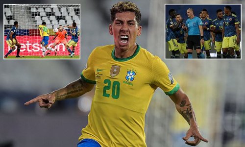 Brazil 2-1 Colombia: Firmino and Casemiro seal controversial win