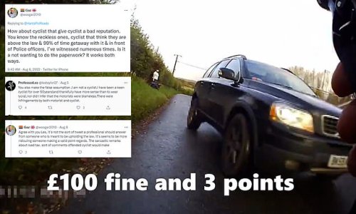 Hampshire police sparks furious backlash after warning motorists they will be punished if they don't treat cyclists better on the road