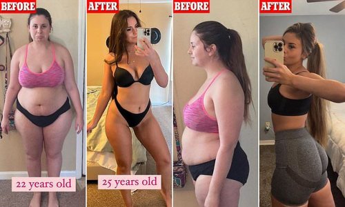 'It's possible to glow up at any age': Woman, 27, who rose to be 230 pounds after struggling to adjust to motherhood shares the simple 'lifestyle changes' she made to shed nearly 90 pounds in one year
