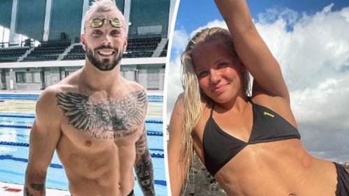 Olympic swimmer Kyle Chalmers fuels rumours he's found love with glamorous Norwegian pool...