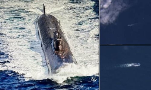 New satellite images show Russia's Poseidon nuke-carrying 600ft submarine Belgorod lurking in the Arctic amid fears Putin is planning to carry out a nuclear test