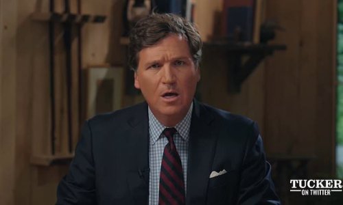 Tucker goes FULL conspiracy theorist on Twitter: Ex-Fox host debuts his new show and rants about the West's unwavering support for Ukraine, questions why UFO whistleblower is not dominating the news and says Americans live in ignorance