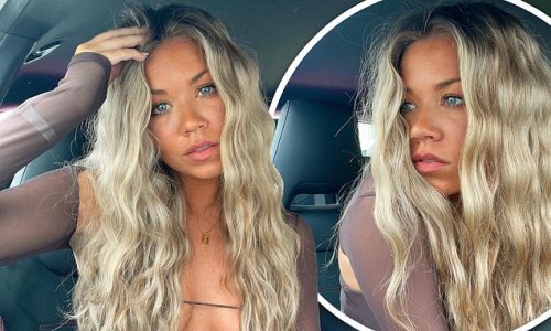 Alan Shearer's daughter Hollie, 25, puts on a busty display in string top as she poses for sultry social media snaps