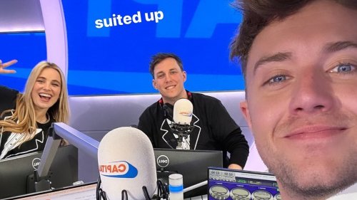 Roman Kemp prepares to host his final Capital Breakfast show as he dresses in a suit and tie while...