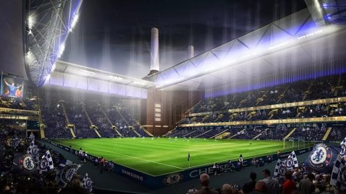 Liverpool and Everton's 'Siamese-style' ground, Chelsea's bid to reignite Battersea and Barca's Mediterranean marvel: Crazy stadiums that were NEVER built, as Man United unveil new £2bn 'umbrella' plans