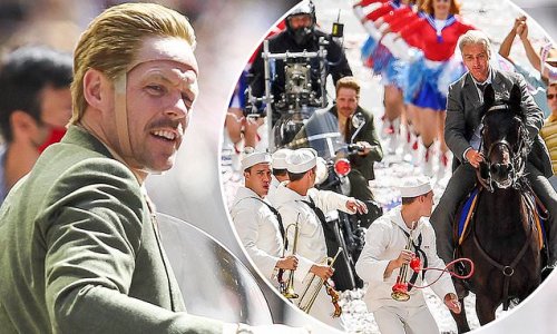 Indiana Jones 5 stuntman dons quirky helmet with a wig to film scenes