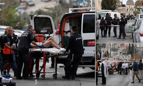 Palestinian teenage gunman, 13, wounds father and son, 47 and 23, as he opens fire in Jerusalem one day after seven were killed in similar attack