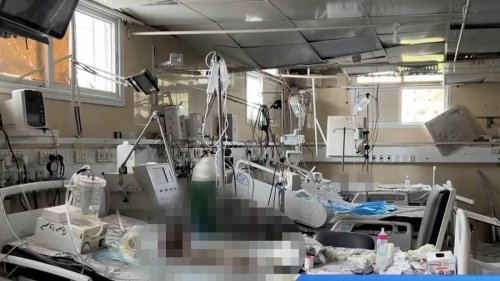 Human rights group calls for international probe as footage filmed in Gaza City hospital 'shows...