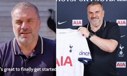 Ange Postecoglou vows to 'leave no stone unturned' in a video message to Tottenham fans, promising to build a team 'you can be proud of and get excited by' ahead of a busy pre-season
