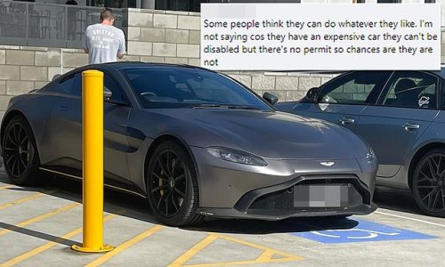 Driver is slammed as 'entitled' for how they parked their $300,000 luxury car - can you see why?