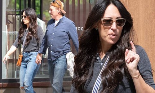 Chip and Joanna Gaines make a rare sighting in NYC as they hold hands after presenting their Magnolia Network new slate of shows