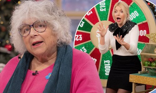 'She's a legend!' Miriam Margolyes leaves fans in stitches during chaotic This Morning stint as she suggests Holly Willoughby's skirt is too short and brands crew member's outfit a 'p***y pelmet'