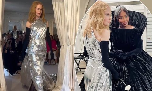 Nicole Kidman is mercilessly mocked for her 'bizarre' runway walk at the Balenciaga fashion show: 'She moves like a statue that just came to life'