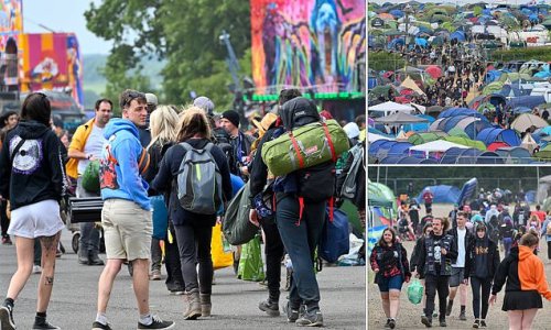 Tens of thousands of revellers pitch up their tents as Download gets underway and festival boss apologises for major travel chaos (and let's hope they've packed their wellies ahead of the thunderstorms)