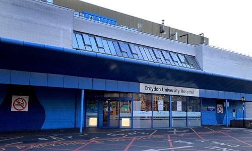 Fourteen security staff working at Croydon NHS hospital are arrested after 'sharing CCTV footage of themselves roughing up members of the public'