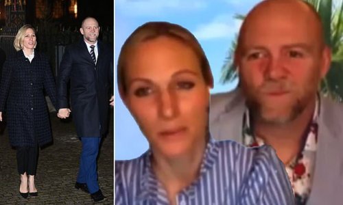 Mike Tindall and Zara appear in tropical background during video chat