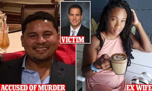 California accountant's ex-wife 'feared for her safety' before he allegedly mowed down and stabbed doctor to death - as it emerges police were called to conduct a welfare check days before tragedy