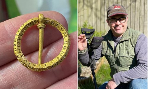 Metal detectorist finds unique £5,000 medieval brooch in field
