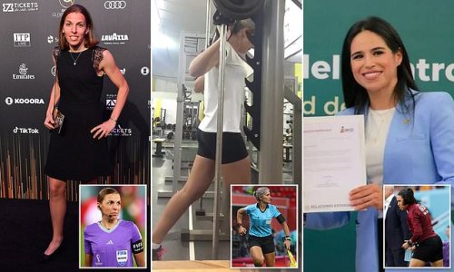 First ever all-female World Cup refereeing team includes French nursery worker's daughter who first picked up a whistle aged 13, weightlifting Brazilian who was told to 'do the laundry' by footballing great and Mexican who used to be paid £2.34 a game