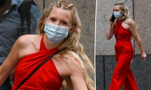 Nikki Webster turns heads in jumpsuit in Sydney after a TV appearance