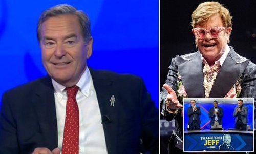 Sky Sports legend Jeff Stelling bids farewell to Soccer Saturday with an emotional speech and montage after 30 years' service... as he reveals ELTON JOHN called to thank him for his work!