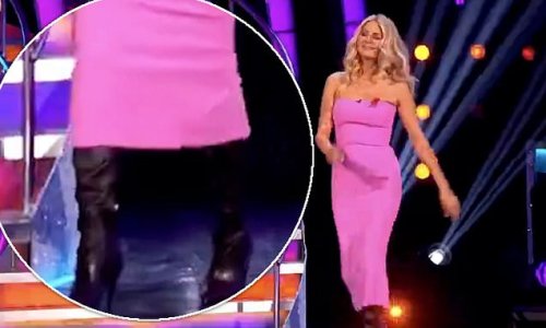 tess pink dress black boots