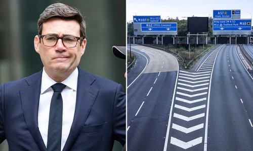 Mayor of Greater Manchester Andy Burnham hit with hefty bill of nearly £2,000 after he was caught doing 78mph on a section of motorway where the limit had been reduced to 40mph