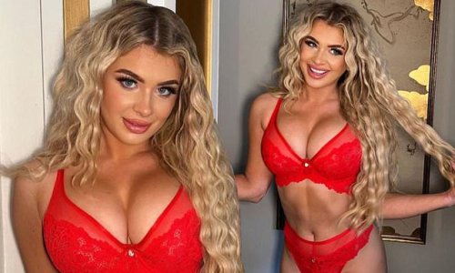 Dancing On Ice star Liberty Poole sets pulses racing in red lingerie