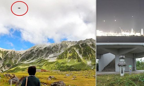 The Japanese mountain that is a magnet for UFOs: Remote village says it is a 'home to aliens' after repeated mysterious sightings over four decades