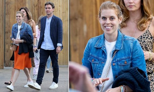 Bea's still rocking! Princess Beatrice dons an orange skirt and denim jacket to watch The Rolling Stones at Hyde Park a week after attending Glastonbury